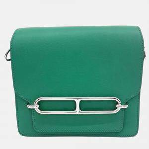 Pre Owned Hermes Green Leather Rulis 18