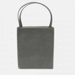 Pre Owned Hermes Lucy MM Grey Box Calf Leather/Chevre Leather Shoulder Bag