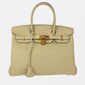 Pre Owned Hermes Birkin 30 Perchemin Swift Handbag