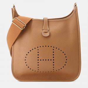 Pre Owned Hermes Evelyne3 Gold Taurillon Clemence Size Pm