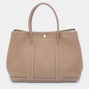 Pre Owned Hermes Garden Party Etoupe Grey Negonda PM