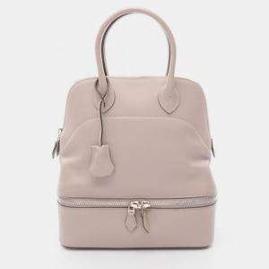 Pre Owned Hermes Bolide Sucre Glycine Pink Swift Leather