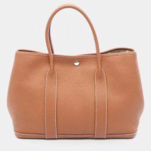 Pre Owned Hermes Garden Party Brown Negonda PM