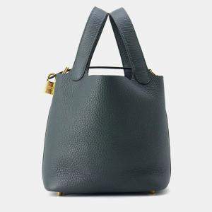 Hermes Picotin Lock Vert Mangrove Taurillon Clemence Size PM