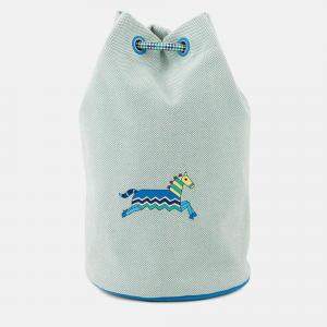 Pre Owned Hermes Epope Green/Blue Wool Duffle Bag 