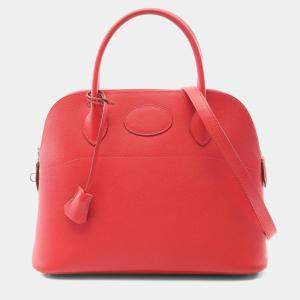 Pre Owned Hermes Bolide31 Bougainvillier Epsom Leather Handbag