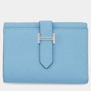 Pre Owned Hermes Bean Combine Verso Celeste/Vert Jade Epsom