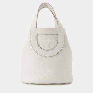 Pre Owned Hermes In The Loop Grease Pail Taurillon Clemence Swift Leather Size PM
