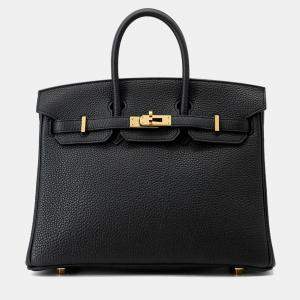 Pre Owned Hermes Birkin Black Togo Leather Size 25