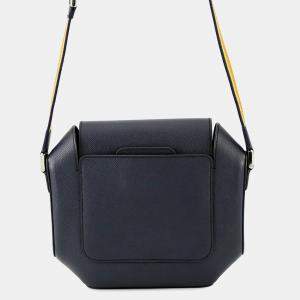 Pre Owned Hermes Octagon Blue Indigo Epsom Size 23