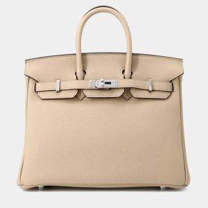 Pre Owned Hermes Birkin Trench Togo Leather Tote 25