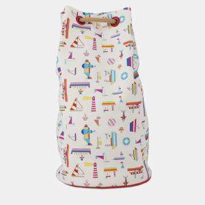 Pre Owned Hermes Petit Chartier Duffle Bag Multicolor Cotton