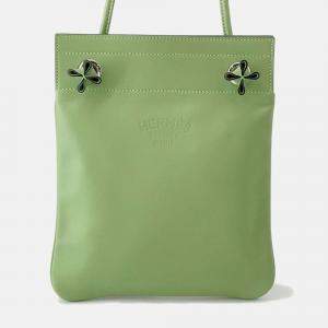 Pre Owned Hermes Aline Vert Cricket Swift Leather Size Mini