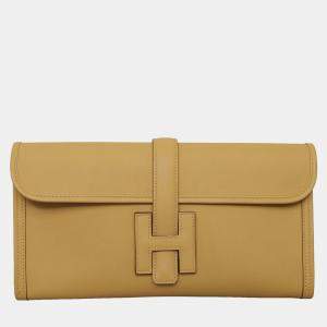 Pre Owned Hermes Swift Leather Jige Clutch