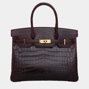 Pre Owned Croco Birkin 30 Bag