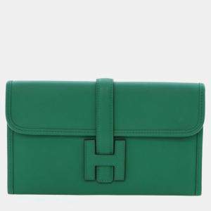 Pre Owned Hermes Bamboo Green Swift Jige 20