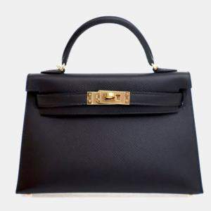 Pre Owned Hermes Noir Epsom Mini Kelly 20