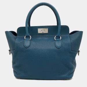 Pre Owned Hermes Toolbox 26 Handbag  Colvert  Taurillon Clemence Leather  Shoulder Bag