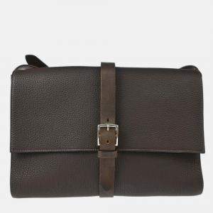 Pre Owned Hermes Cacao Fjord Etriviere Shoulder Bag