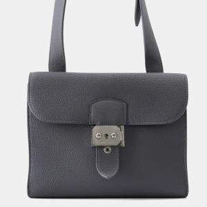 Pre Owned Hermes Sac A Depeches 21 Ardoise Togo Leather Bag