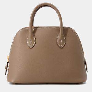 Pre Owned Hermes Bolide  Size 25 1923 Etoupe Evercolor Bag