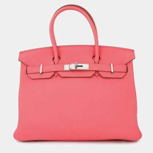 Pre Owned Hermes Birkin Rose Lipstick Togo Leather Size 30