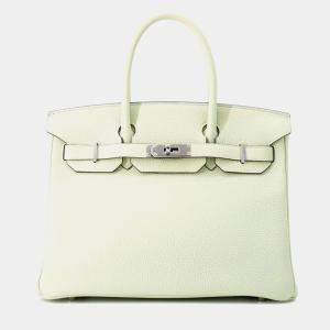 Pre Owned Hermes Birkin Grineve Togo Leather Size 30