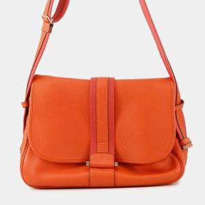 Pre Owned Hermes Boolean Lang Sanguine Taurillon Clemence