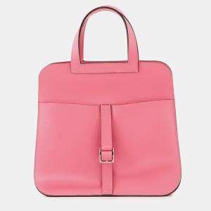 Pre Owned Hermes Halzan Rose Azalee Evercolor Size 25