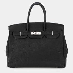 Pre Owned Hermes Birkin Black Togo Leather Size 35