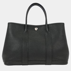 Pre Owned Hermes Black Negonda Garden Party 30 TPM Tote Handbag