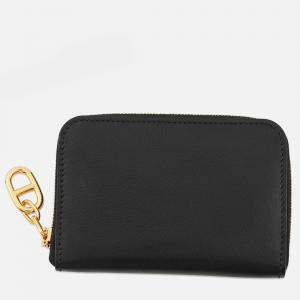 Pre Owned Hermes Chaine D'Ancre Zip Ango Coin Purse Black Evercolor
