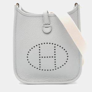 Pre Owned حقيبة كروس بودي هيرمس إيفلين 16 جلد توريلون كليمنس أزرق باهت