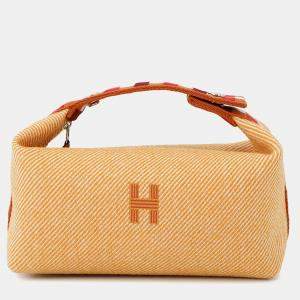 Pre Owned Hermes  Bride-A-Brac Size PM Fauve Canvas Bag