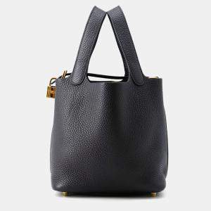 Pre Owned Hermes Picotin Lock Caban Taurillon Clemence PM