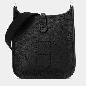 Pre Owned Hermes Evelyne Amazon Long Black Taurillon Clemence TPM