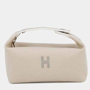 Pre Owned Hermes Bride-A-Brac Beige Canvas PM