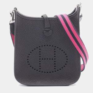 Pre Owned Hermes Evelyne 16 Caban Taurillon Clemence Leather Crossbody Bag