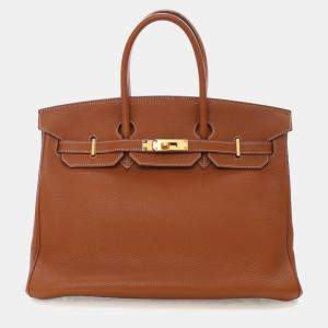 Pre Owned Hermes  Birkin 35 Gold Togo Bag 