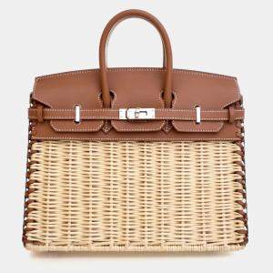 Pre Owned Hermes Gold Swift Picnic Birkin 25