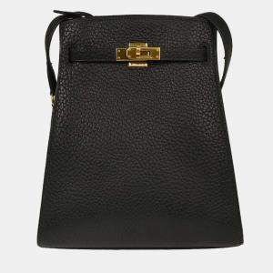 مملوكة مسبقًا Hermes Kelly Sport PM  Black Fjord Shoulder Bag