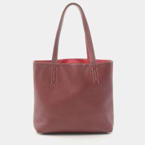 مملوكة مسبقًا Hermes Double Sense 28 Bordeaux Sikkim Leather Tote Bag
