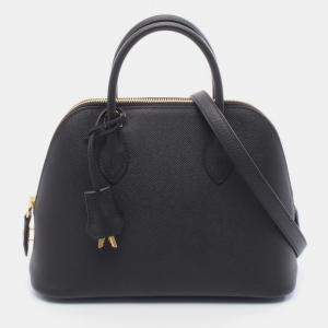 مملوكة مسبقًا Hermes Bolide 1923 25 Noir Black Epsom Leather Shoulder Bag