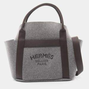 مملوكة مسبقًا Hermes Sac de Pansage Evennes Feutre Leather Tote Bag