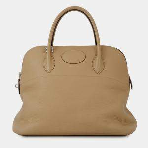 Pre Owned Hermes Bolide Poussiere Taurillon Clemence Size 35