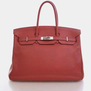 Pre Owned Hermes Bougainvillea Clemence Birkin 35