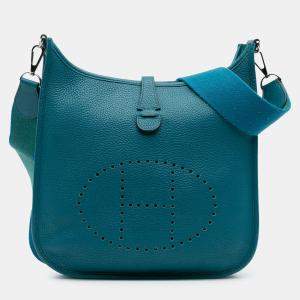 مملوكة مسبقًا Hermes Blue Clemence Evelyne III 29