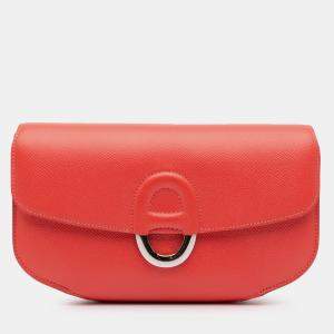 مملوكة مسبقًا حقيبة كلتش هيرمس شيرش ميدي إبصوم أحمر 22