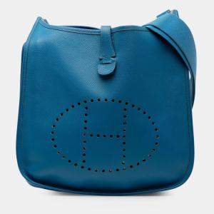 مملوكة مسبقًا Hermes Blue Epsom Evelyne III 29