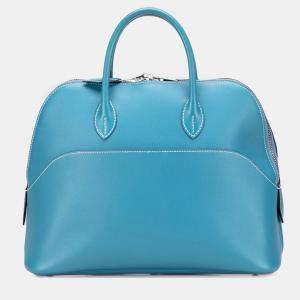 مملوكة مسبقًا Hermes Turquoise Swift Bolide 1923 30